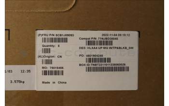 Lenovo 5CB1J09093 Tastatur inkl. Topcase schweiz C21DH MGBL