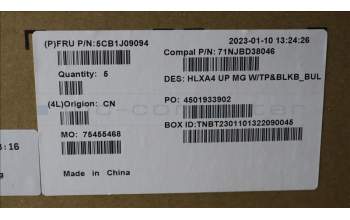 Lenovo 5CB1J09094 Tastatur inkl. Topcase ASM_BUL C21DH MGBL