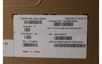 Lenovo 5CB1J09201 Tastatur inkl. Topcase ASM_RUS C21DJ MGBL