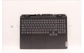 Lenovo 5CB1J09437 C-Cover with keyboard, Slovenian, Black, Backlight, UK