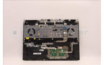 Lenovo 5CB1J09437 C-Cover with keyboard, Slovenian, Black, Backlight, UK