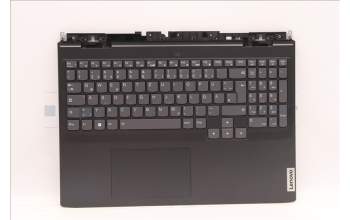 Lenovo 5CB1J09596 C-Cover with keyboard, German, Black, RGB Backlight, UK