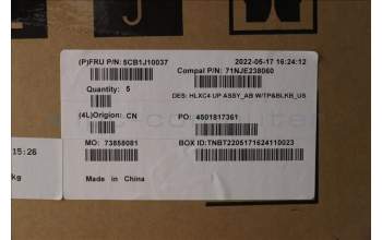 Lenovo 5CB1J10037 Tastatur inkl. Topcase ASM_ENG C21DM AB BLKB N