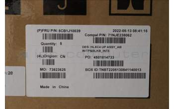 Lenovo 5CB1J10039 Tastatur inkl. TopcaseASM_EUROENG C21DM AB BL N