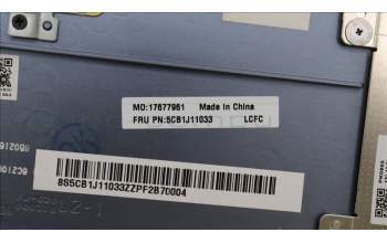 Lenovo 5CB1J11033 Tastatur inkl. Topcase ASM_POR L82QF FPSB
