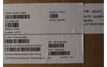 Lenovo 5CB1J11064 Tastatur inkl. Topcase ASM_NORDIC L82QF FPSG