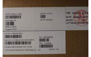 Lenovo 5CB1J11094 Tastatur inkl. Topcase deutsch L82QF NFPSB