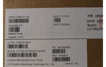 Lenovo 5CB1J11132 Tastatur inkl. Topcase ASM_SLV L82QF NFPSG