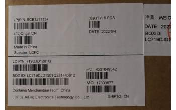 Lenovo 5CB1J11134 Tastatur inkl. Topcase schweiz L82QF NFPSG