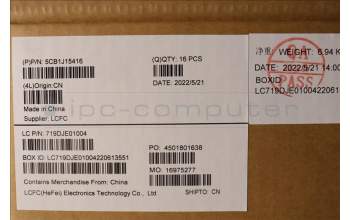 Lenovo 5CB1J15416 COVER ROC-1.0_JT6C1_CCOV_WW_SUB_ASSY_BK