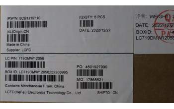 Lenovo 5CB1J19710 Tastatur inkl. Topcase ASM_ARA L82V7 NFPAB