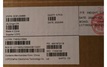 Lenovo 5CB1J30866 Tastatur inkl. Topcase ASM_HUN L82UH FP BL