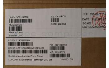 Lenovo 5CB1J30868 Tastatur inkl. Topcase ASM_ITA L82UH FP BL