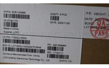 Lenovo 5CB1J30899 Tastatur inkl. Topcase spanisch L82UH FP BL