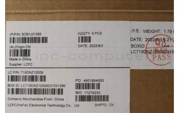 Lenovo 5CB1J31385 Tastatur inkl. Topcase ASM_ENG L82U9 SG