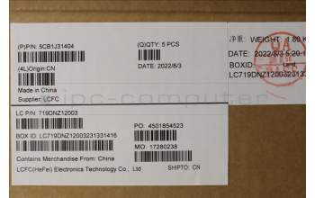 Lenovo 5CB1J31404 Tastatur inkl. Topcase spanisch L82U9 SG