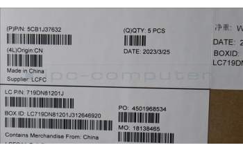 Lenovo 5CB1J37632 Tastatur inkl. Topcase ASM_ITA L82V6 NFP_CG