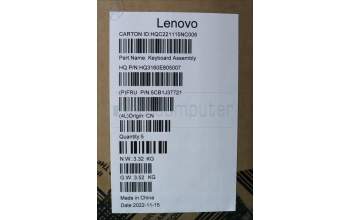 Lenovo 5CB1J37721 Tastatur inkl. Topcase ASM_UK H 82VA GY