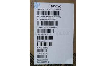 Lenovo 5CB1J38459 Tastatur inkl. Topcase ASM_UK H 82UW I VGA