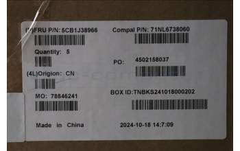 Lenovo 5CB1J38966 Tastatur inkl. TopcaseASM_CZE/SLK C82SCRGB BLA