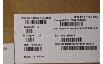 Lenovo 5CB1J41927 Tastatur inkl. Topcase ASM_HUN C 82SB BLA