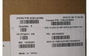 Lenovo 5CB1J41956 Tastatur inkl. Topcase ASM_FRA C 82SB WHT