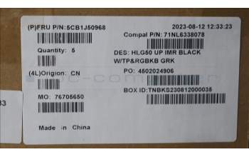 Lenovo 5CB1J50968 Tastatur inkl. Topcase ASM_GRE C82SBRGB BLA