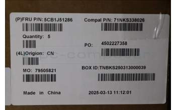 Lenovo 5CB1J51286 Tastatur inkl. TopcaseASM_ITA C82VG NFP CG