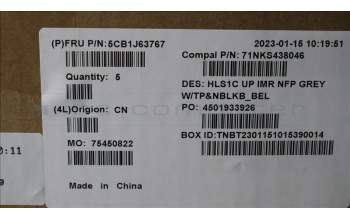 Lenovo 5CB1J63767 Tastatur inkl. TopcaseASM_BEL C82VF NFP CG