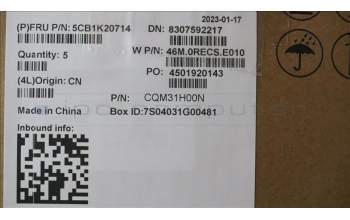 Lenovo 5CB1K20714 Tastatur inkl. Topcase ASM_ENG W82XX AB BL