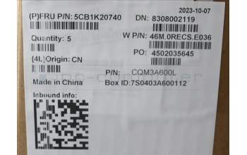 Lenovo 5CB1K20740 Tastatur inkl. Topcase ASM_EURO ENGW82XX AB BL