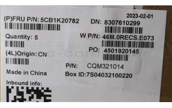 Lenovo 5CB1K20782 Tastatur inkl. Topcase ASM_ENG W82XX AG BL