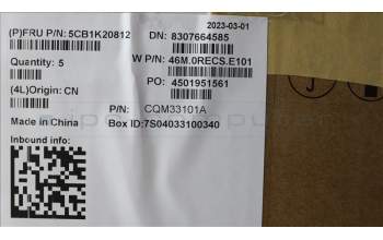 Lenovo 5CB1K20812 Tastatur inkl. Topcase ASM_BUL W82XX AG BL