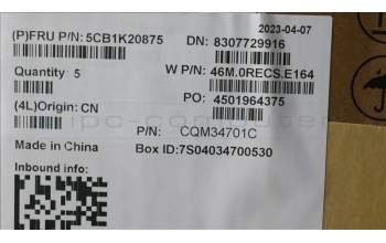 Lenovo 5CB1K20875 Tastatur inkl. Topcase ASM_BUL W82XX SB BL