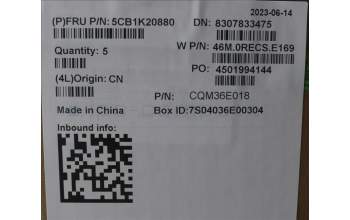 Lenovo 5CB1K20880 Tastatur inkl. Topcase ASM_UK W82XX SB