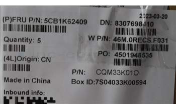 Lenovo 5CB1K62409 Tastatur inkl. Topcase ASM_SLV W 82XY AG