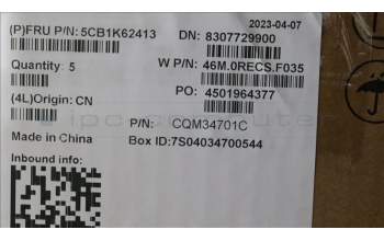 Lenovo 5CB1K62413 Tastatur inkl. Topcase ASM_BUL W 82XY AG