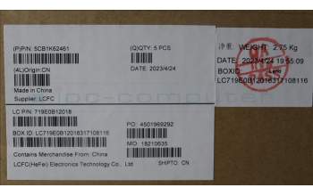 Lenovo 5CB1K62461 Tastatur inkl. Topcase ASM_BUL L83B1 OAT