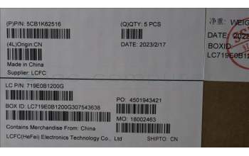 Lenovo 5CB1K62516 Tastatur inkl. Topcase ASM_FRA L83B1 STGY