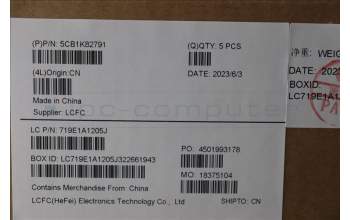 Lenovo 5CB1K82791 Tastatur inkl. Topcase ASM_EURO ENG L82XANFPAG