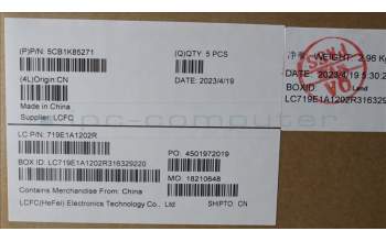 Lenovo 5CB1K85271 Tastatur inkl. Topcase ASM_UK L82XA NFPAG BL