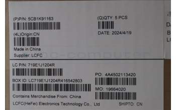 Lenovo 5CB1K91163 Tastatur inkl. Topcase ASM_EURO ENG L82XBABNBL