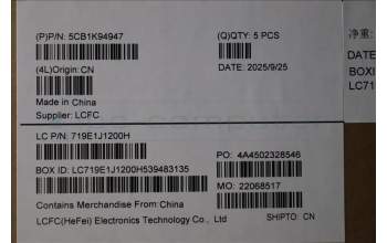 Lenovo 5CB1K94947 Tastatur inkl. Topcase ASM_EURO ENG L82XB AGBL