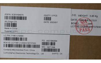 Lenovo 5CB1K94975 Tastatur inkl. Topcase ASM_ITA L82XB AG NBL