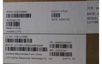 Lenovo 5CB1K94991 Tastatur inkl. Topcase ASM_HUN L82XB AG NBL