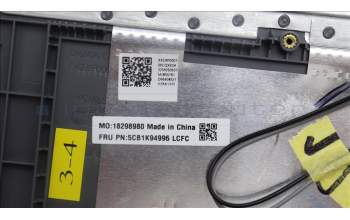 Lenovo 5CB1K94996 Tastatur inkl. Topcase schweiz L82XB AG NBL