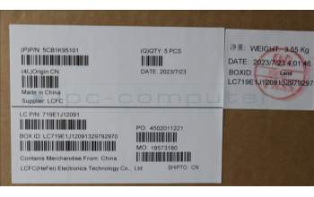 Lenovo 5CB1K95101 Tastatur inkl. Topcase ASM_UK L82XB FB NBL