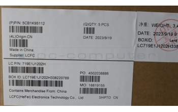 Lenovo 5CB1K95112 Tastatur inkl. Topcase ASM_FRA L82XB FB NBL