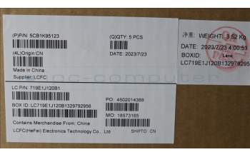 Lenovo 5CB1K95123 Tastatur inkl. Topcase schweiz L82XB FB NBL