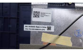 Lenovo 5CB1K95219 Tastatur inkl. Topcase spanisch L82XM AB BL